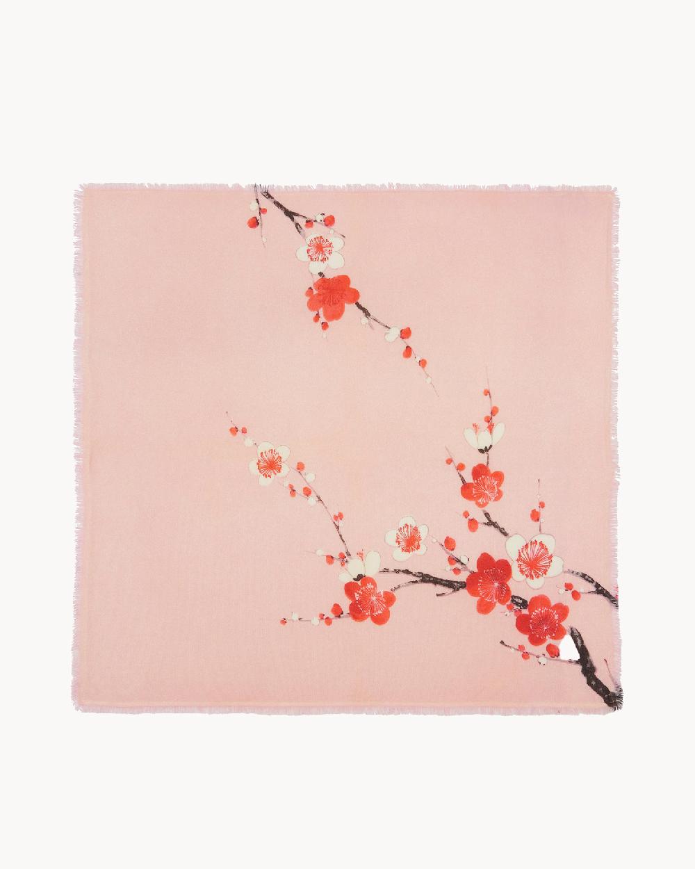 Kujten Grand Bandana Cherry Grand Bandana Cachemire Imprimé 2 Fils