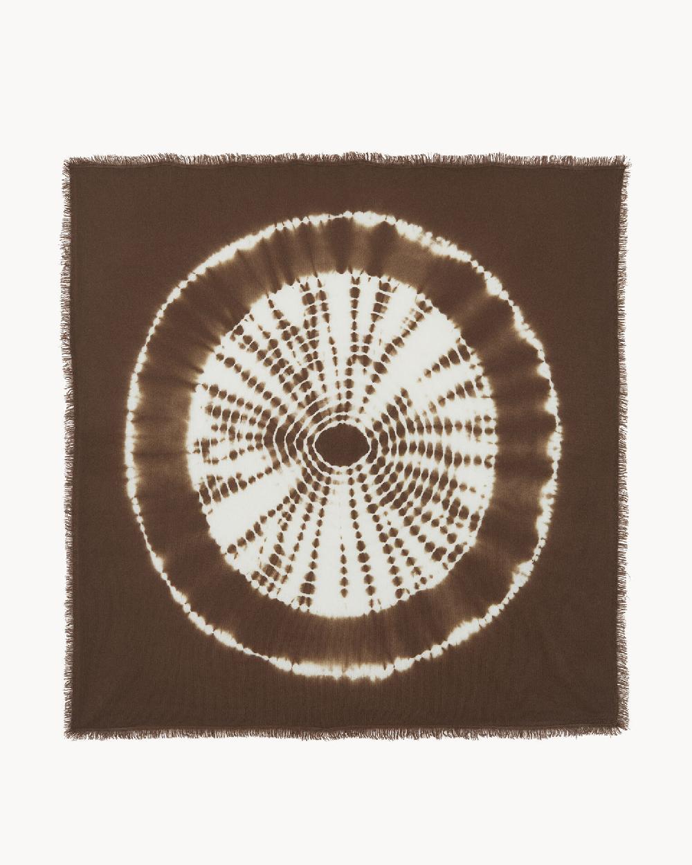 Kujten Grand Bandana Hachiko Circle Grand Bandana Cachemire Tie & Dye 2 Fils