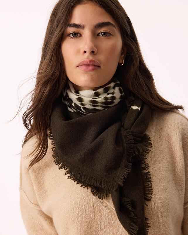 Kujten Grand Bandana Hachiko Circle Grand Bandana Cachemire Tie & Dye 2 Fils