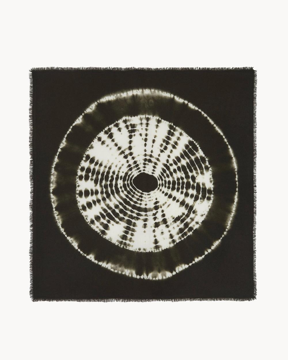 Kujten Grand Bandana Hachiko Circle Grand Bandana Cachemire Tie & Dye 2 Fils