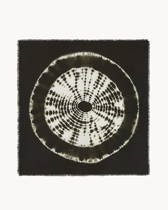 kujten Grand bandana hachiko circle Grand bandana cachemire tie & dye 2 fils