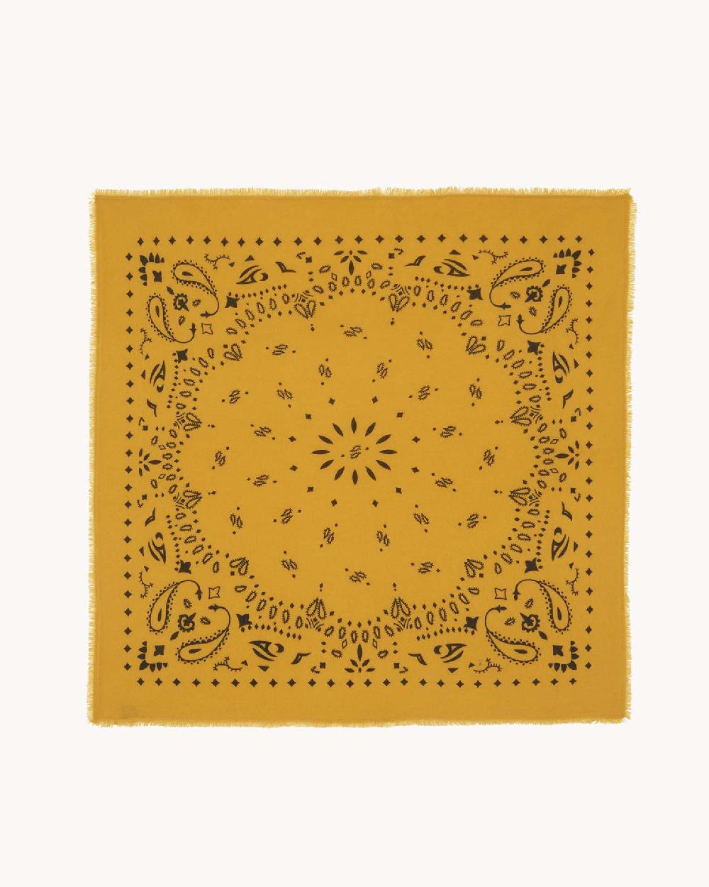 Kujten Grand Bandana Hachiko Grand Bandana Cachemire Imprimé 2 Fils