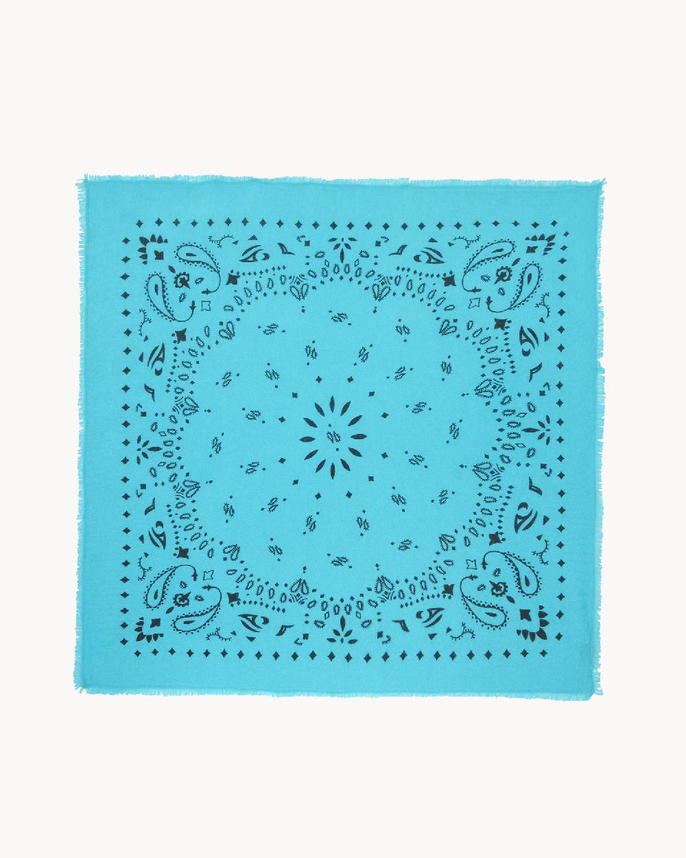 Kujten Grand Bandana Hachiko Grand Bandana Cachemire Imprimé 2 Fils