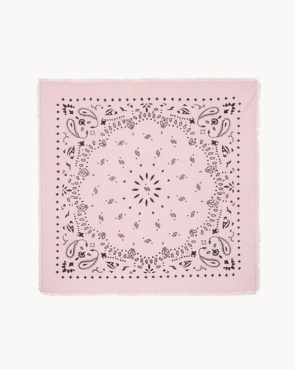 Kujten Grand Bandana Hachiko Grand Bandana Cachemire Imprimé 2 Fils