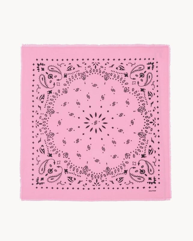 kujten Grand bandana hachiko Grand Bandana Cachemire Imprimé 2 fils