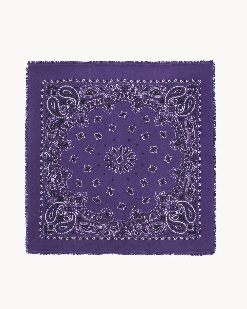 Kujten Grand Bandana Hachiko Grand Bandana Cachemire Imprimé 2 Fils