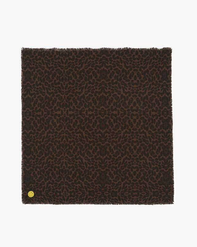 kujten Grand bandana hachiko leo smiley Grand Bandana Cachemire Leopard Smiley 2 Fils