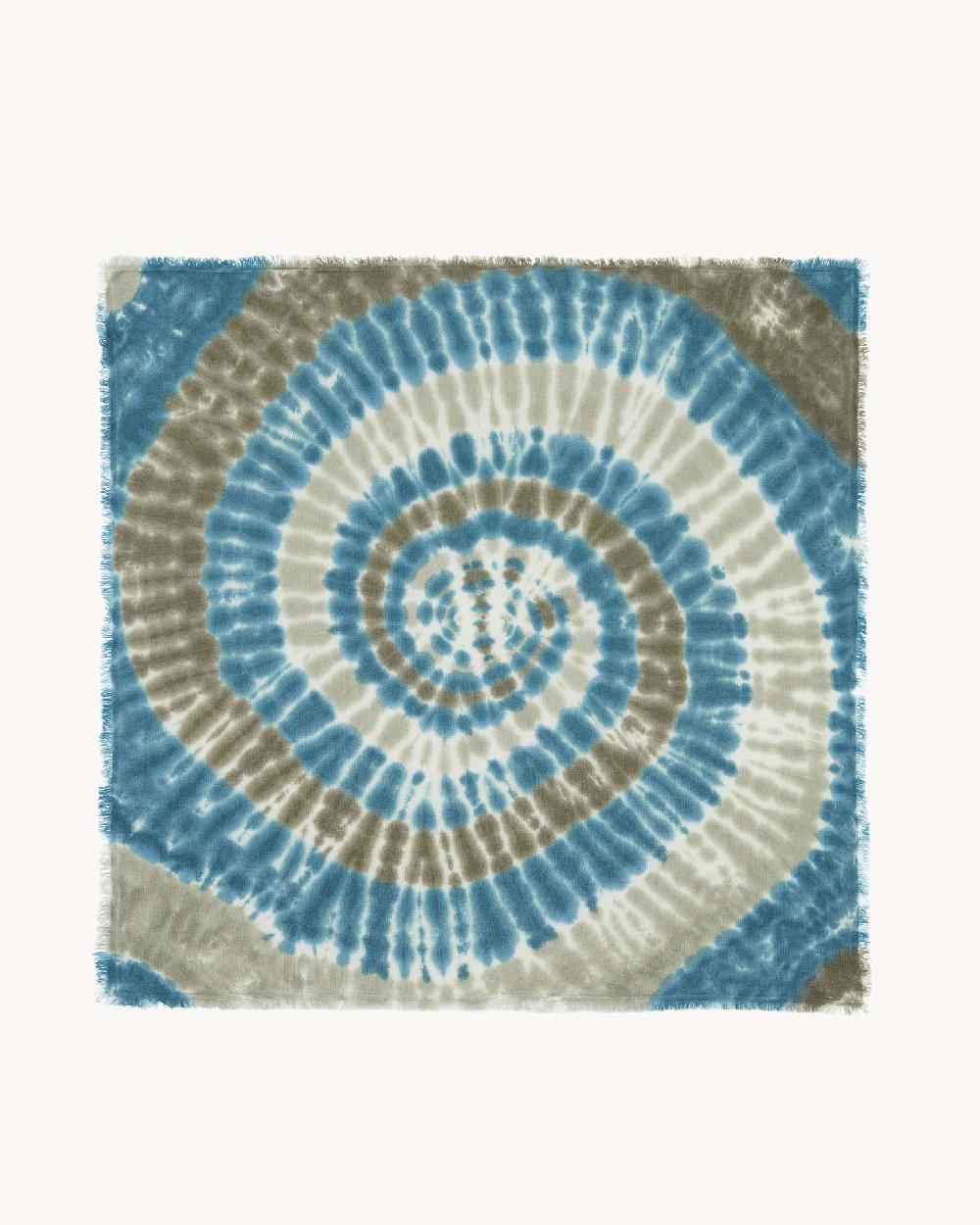 Kujten Grand Bandana Hachiko Sunny Grand Bandana Cachemire Tie & Dye 2 Fils