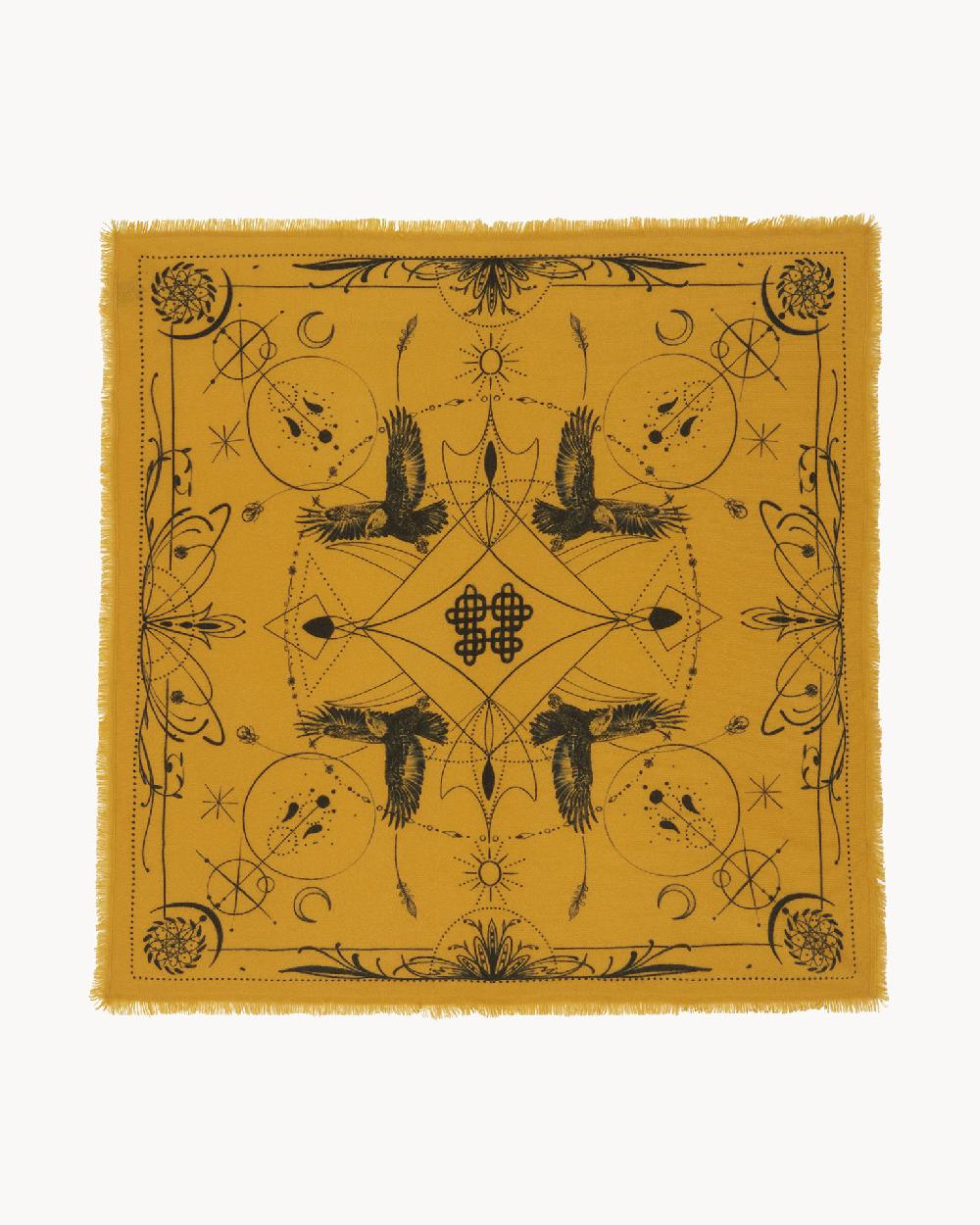 Kujten Grand Bandana Hiloki Grand Bandana Cachemire Imprimé 2 Fils