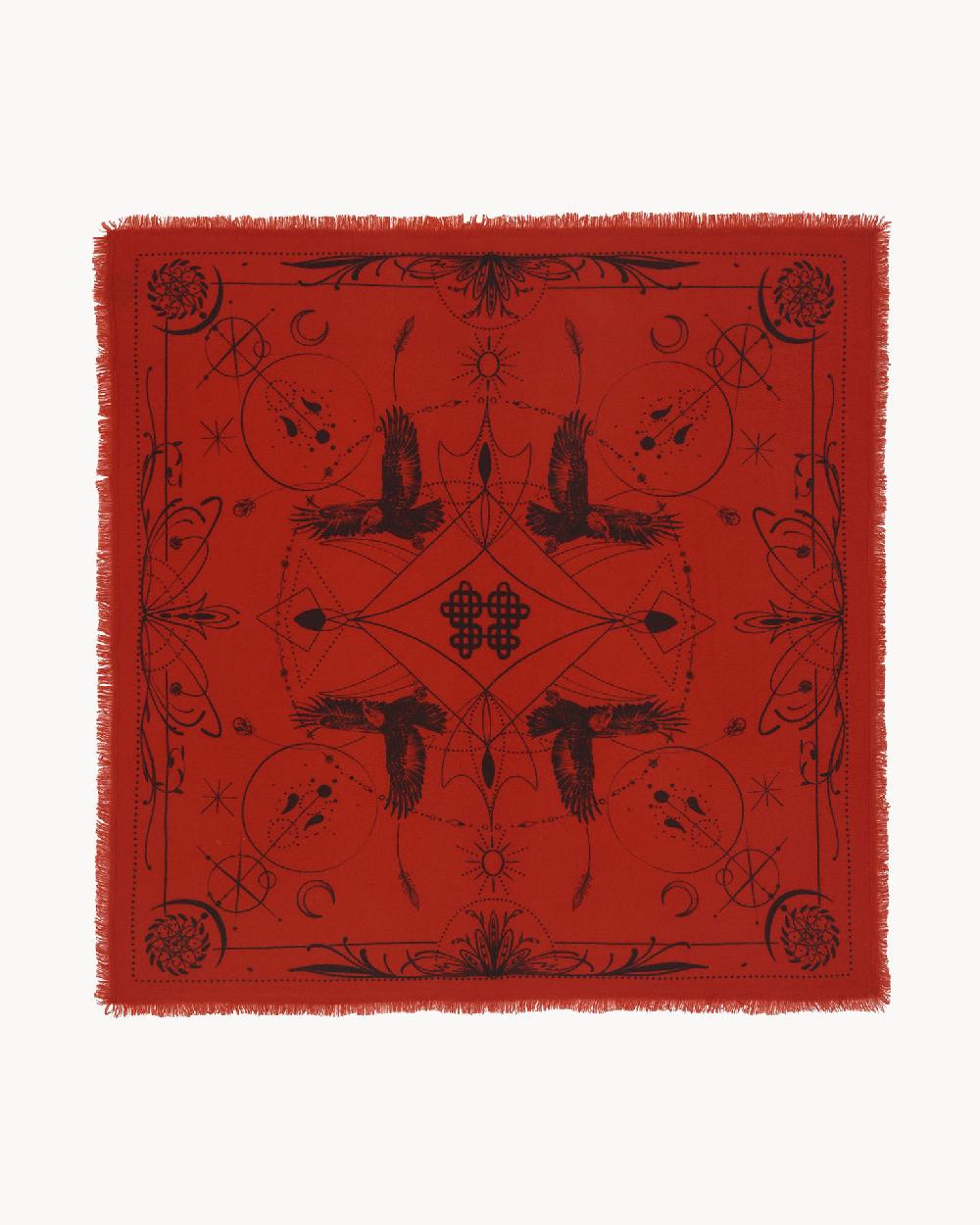 Kujten Grand Bandana Hiloki Grand Bandana Cachemire Imprimé 2 Fils