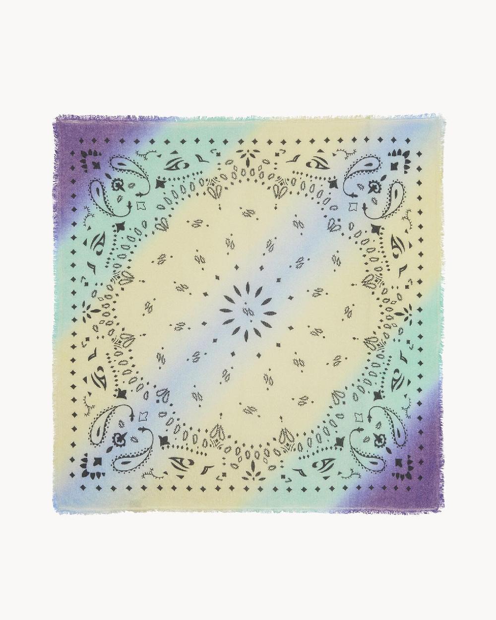 Kujten Grand Bandana Rainbow Grand Bandana Cachemire Tie & Dye 2 Fils