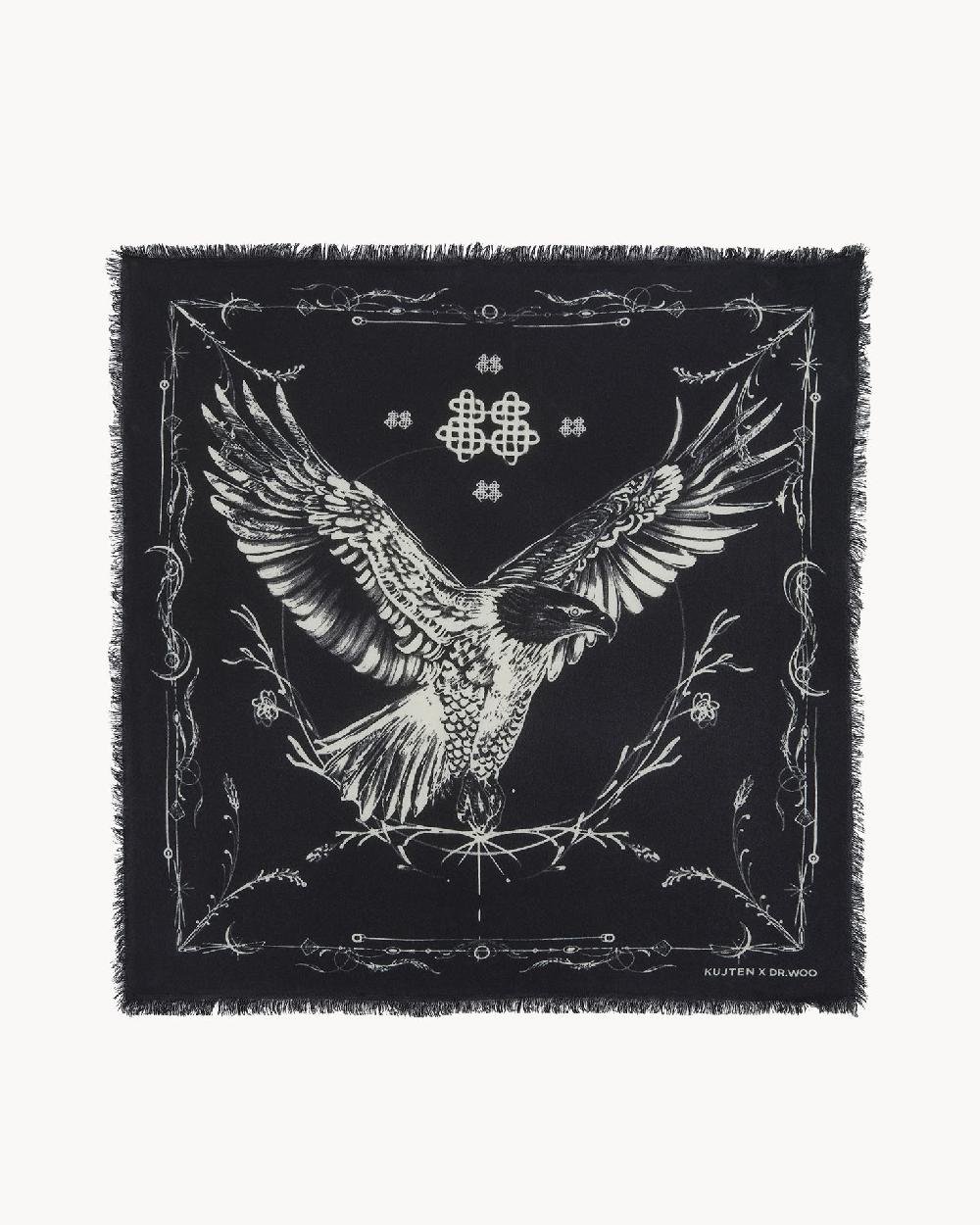 Kujten Grand Bandana Washi Grand Bandana Cachemire Imprimé 2 Fils