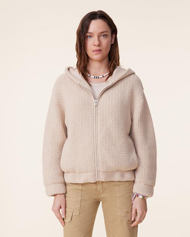 Kujten Hoodie Budi Hoodie Zippé Double Cachemire 6 Fils