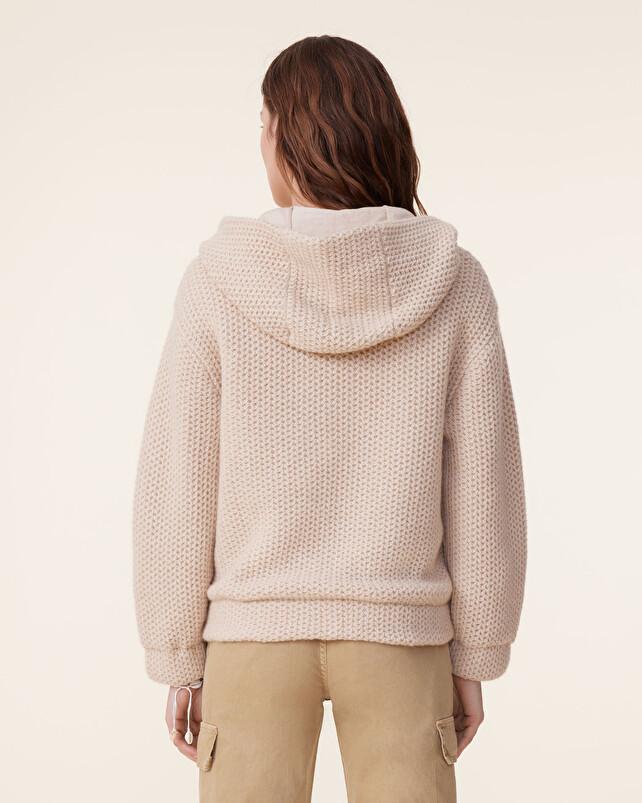 Kujten Hoodie Budi Hoodie Zippé Double Cachemire 6 Fils