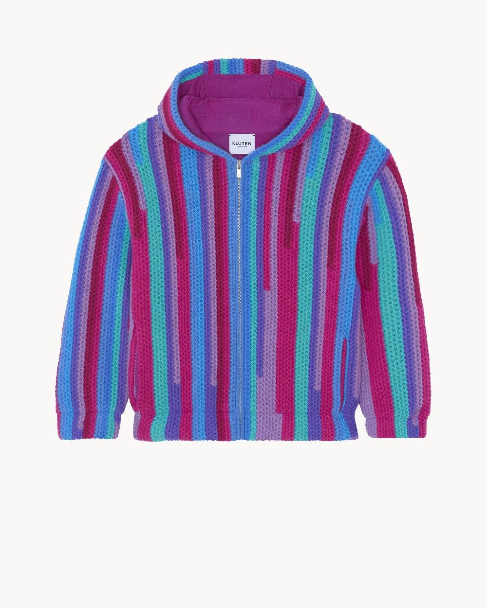 Kujten Hoodie Budi Hoodie Zippé Double Cachemire 6 Fils