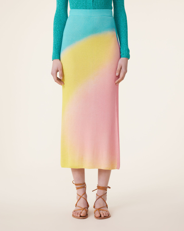 Kujten Jupe Kisar Jupe Longue Soie Et Cachemire 1 Fil