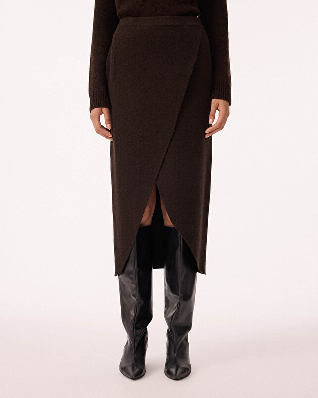 Kujten Jupe Solange Jupe Porte-Feuille Cachemire Milano 2 Fils