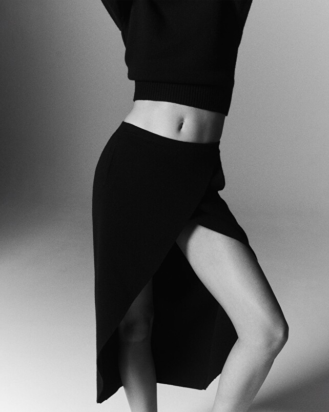 kujten Jupe solange Jupe Porte-Feuille Cachemire Milano 2 fils