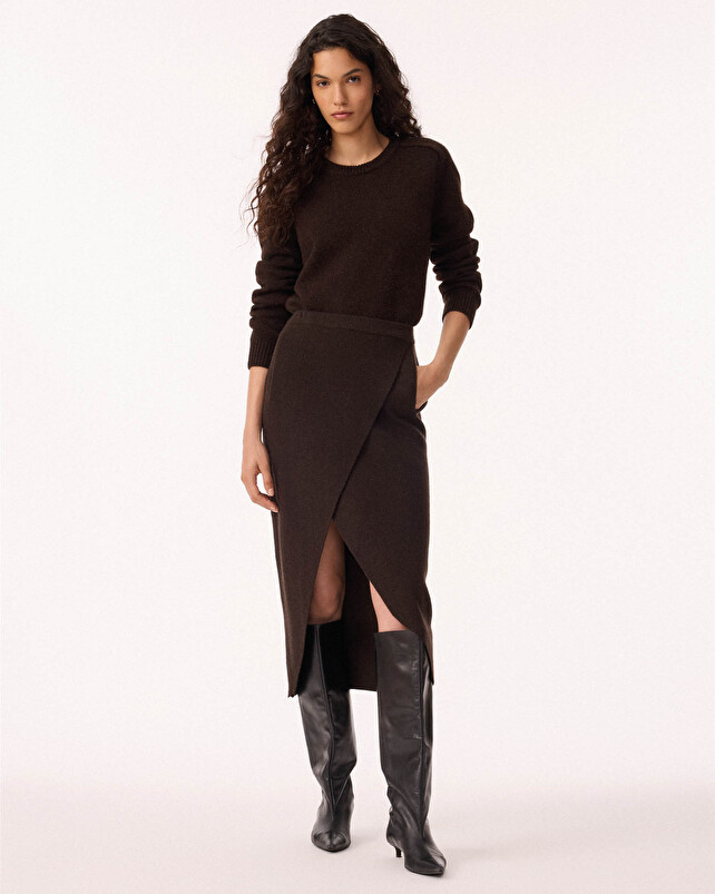 kujten Jupe solange Jupe Porte-Feuille Cachemire Milano 2 fils