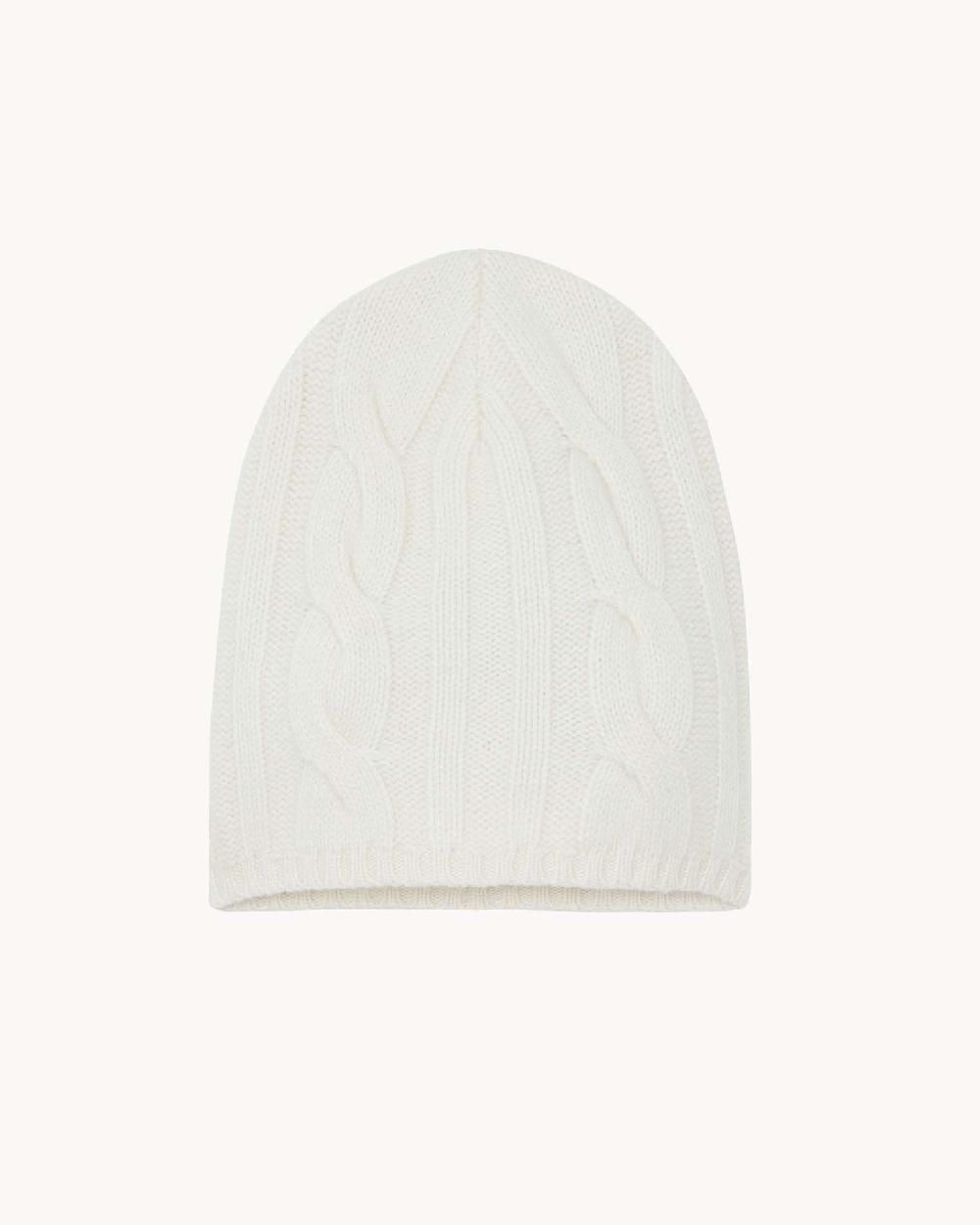 Kujten Bonnet Lona Bonnet Cachemire Uni Torsadé