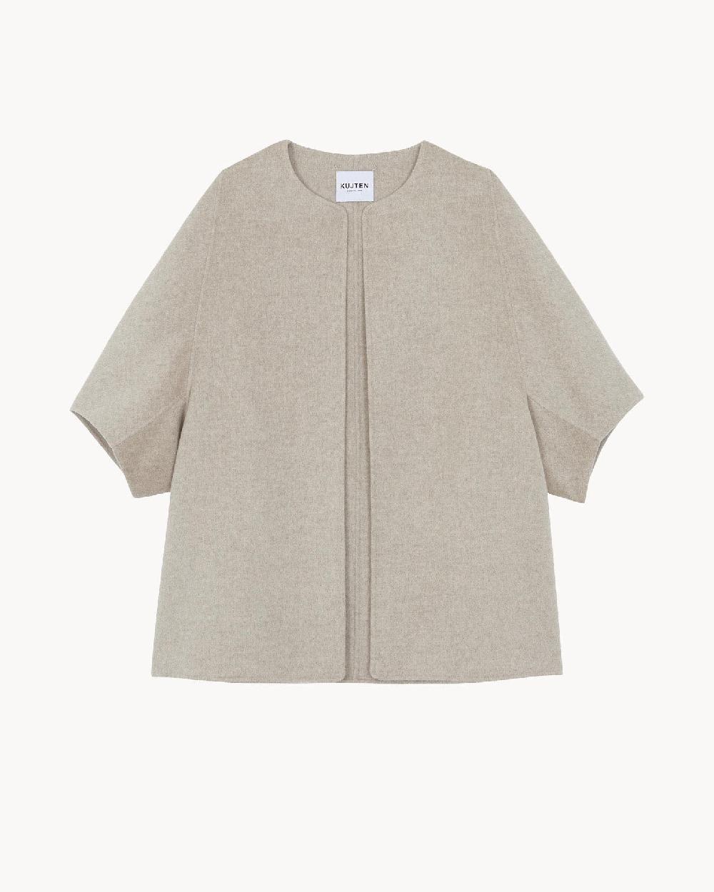 Kujten Cape Asi Cape En Cachemire Courte Kimono