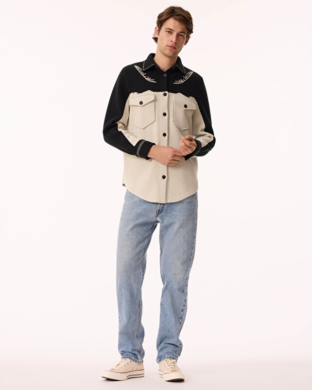 Kujten Chemise Carter Chemise Cachemire Unisexe