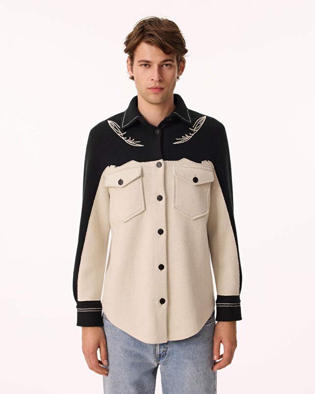 Kujten Chemise Carter Chemise Cachemire Unisexe