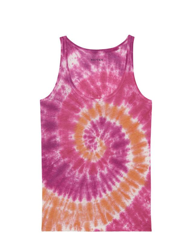 kujten Debardeur soft sunny Débardeur Lin Tie & Dye