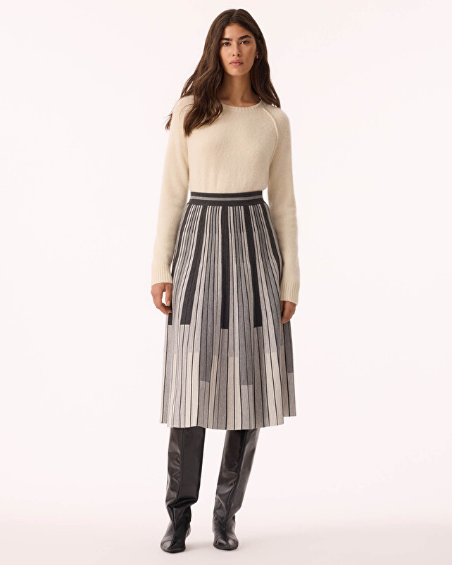 kujten Jupe aikido Jupe Longue Soie Cachemire