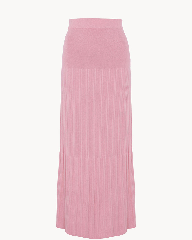 kujten Jupe dinga Jupe Longue Rayé Soie Cachemire