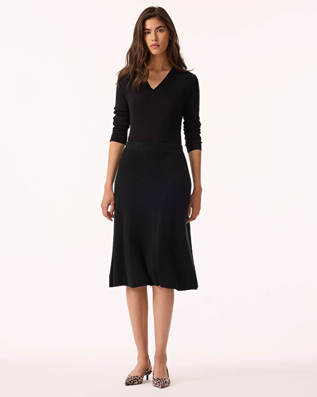 kujten Jupe kimchio Jupe Cachemire Évasée 2 fils