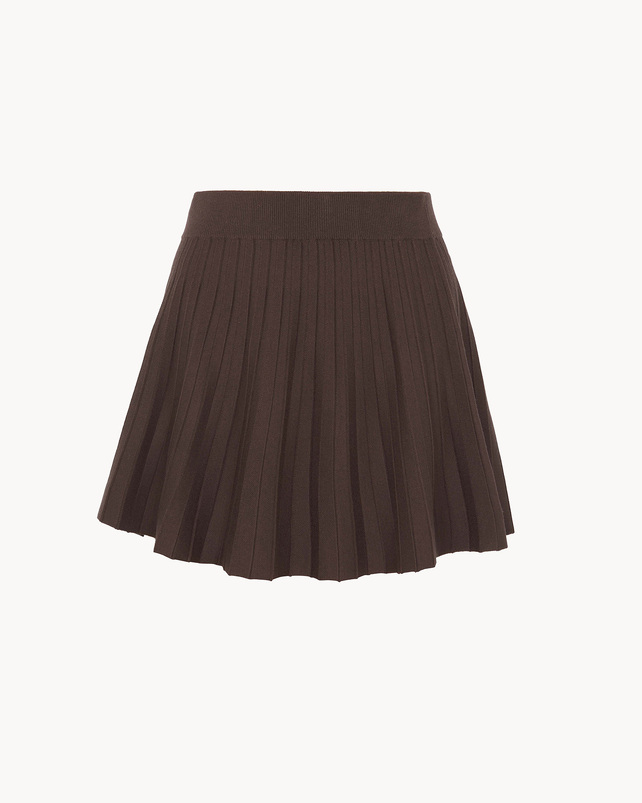 kujten Jupe mini aikida Jupe Soie Cachemire