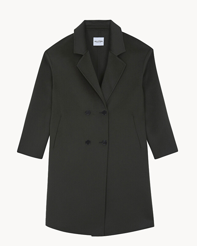 Kujten Manteau Kaku Manteau Long Cachemire Femme