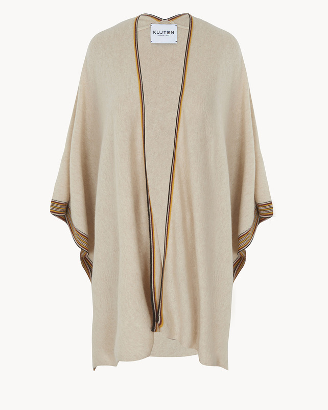 Kujten Poncho Bayi Poncho Cachemire Multicolore