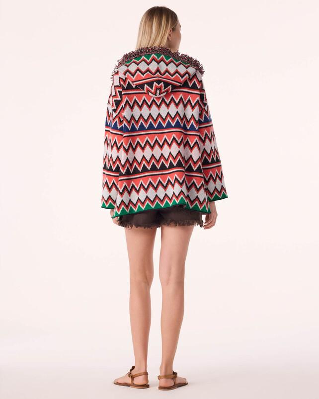 Kujten Poncho Usai Poncho Cachemire Multicolore