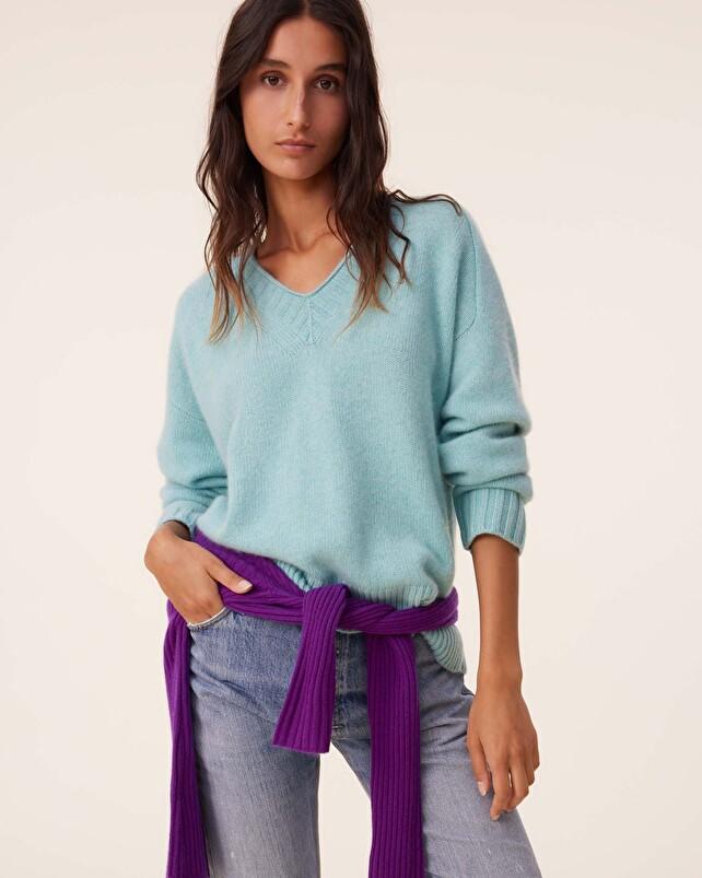 kujten Pull alana Pull Cachemire Col V 6 fils