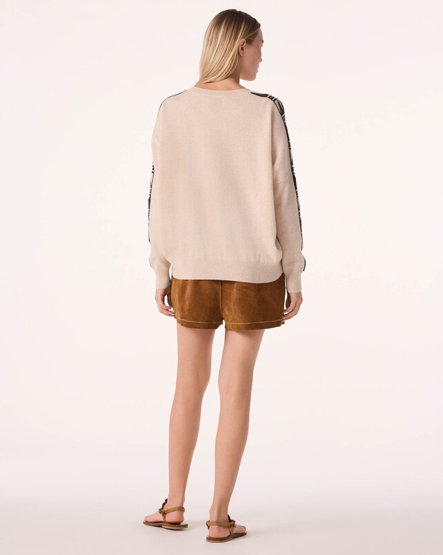 Kujten Pull Amelie Masai Pull Cachemire Bicolore