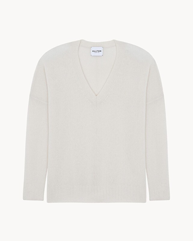 kujten Pull elena Pull cachemire col V 1 fil