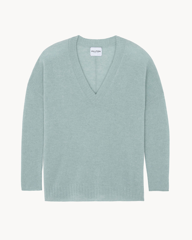 kujten Pull elena Pull Cachemire Col V Oversize kujten Pull elena Pull Cachemire Col V Oversize