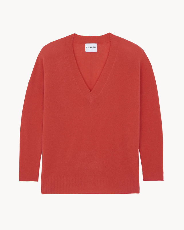 kujten Pull elena Pull Cachemire Col V Oversize