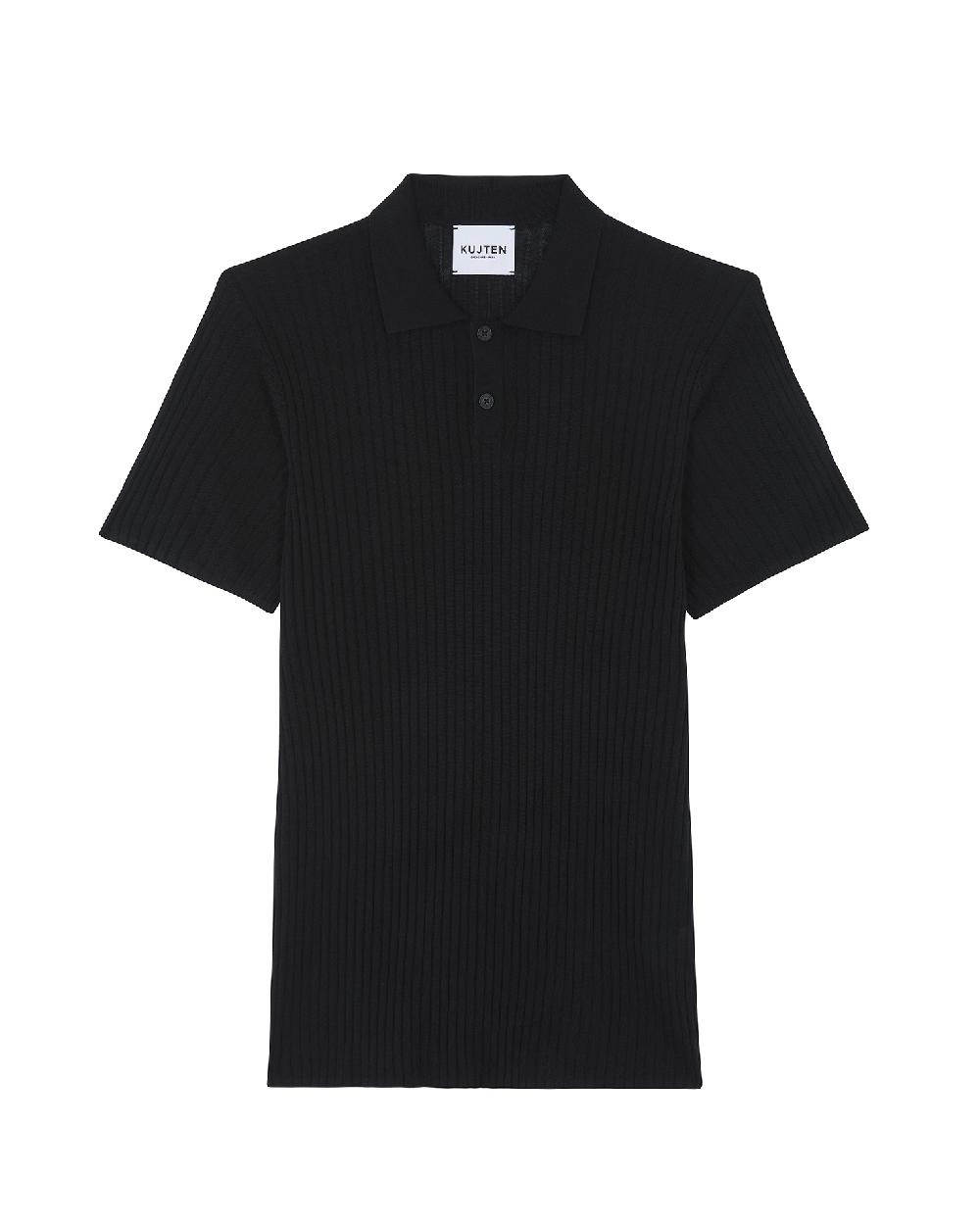 Kujten Pull Gary Pull Fin Col Polo Soie-cachemire