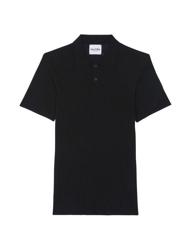 kujten Pull gary Pull fin col polo soie-cachemire