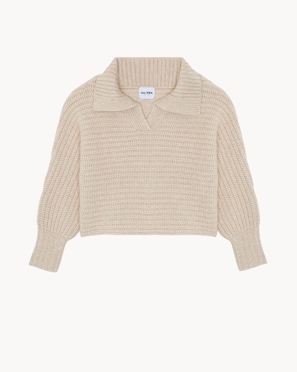 Kujten Pull Kimi Pull Cachemire Femme Col Vareuse