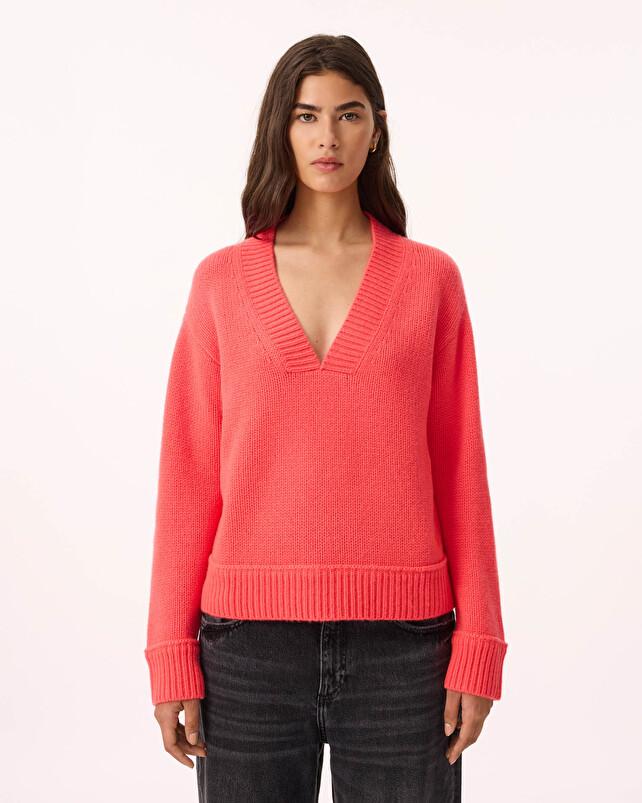 Kujten Pull Lara Pull Cachemire Femme Col U 4 Fils