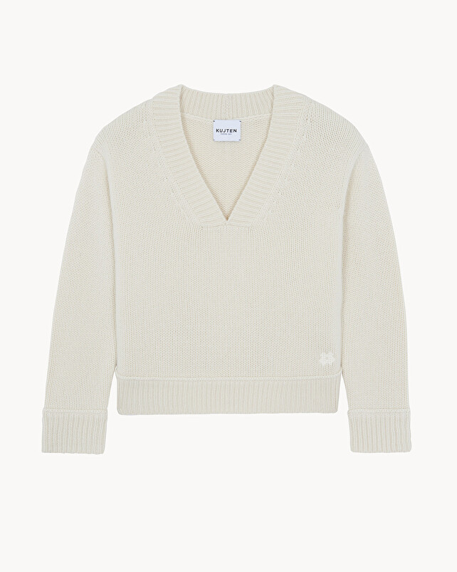 kujten Pull lara Pull Cachemire Femme Col U 4 fils