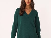 Kujten Pull Lila Pull Cachemire Femme Col V 8 Fils