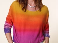 Kujten Pull Lua Pull Cachemire Col Évasé 2 Fils