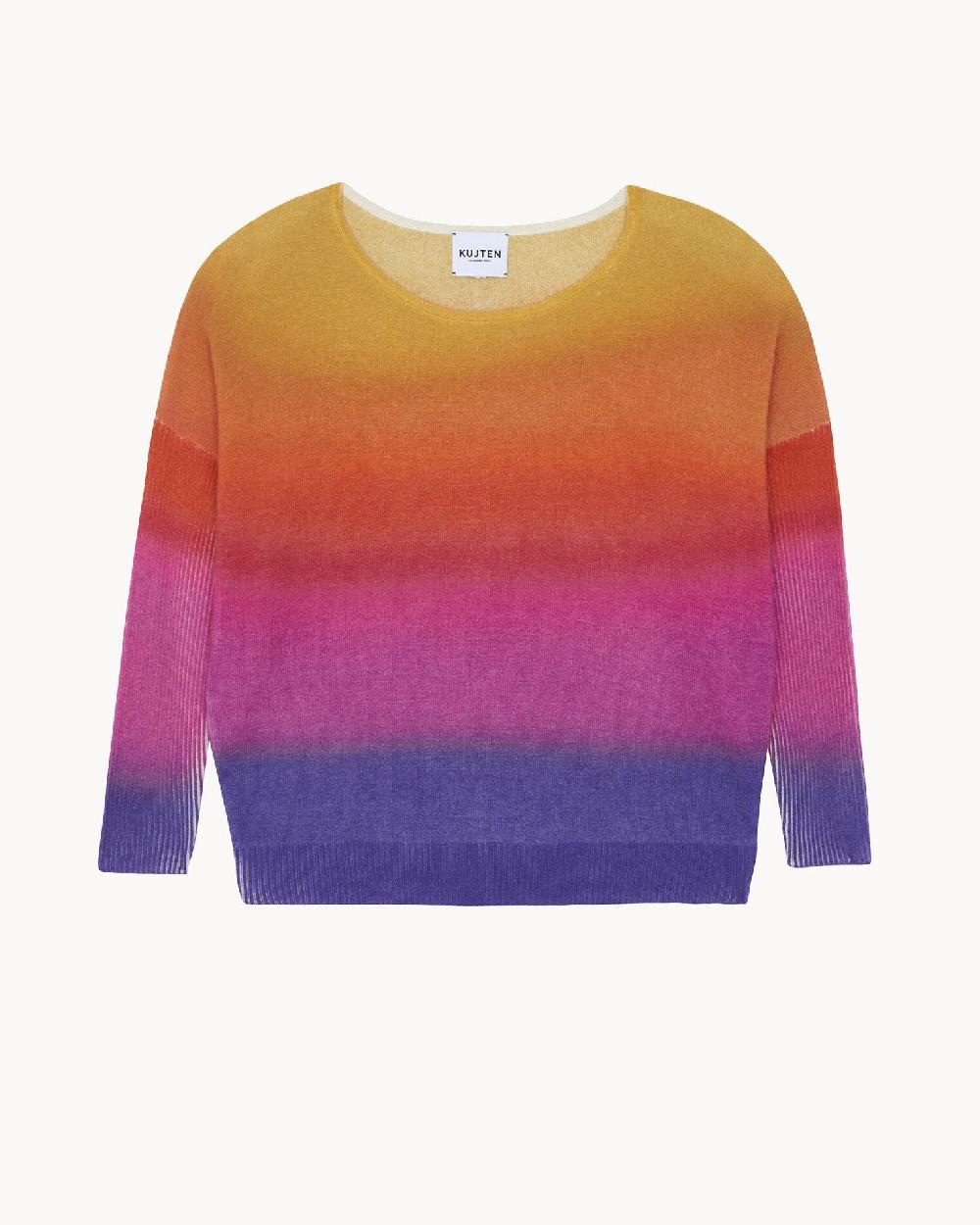 Kujten Pull Lua Pull Cachemire Col Évasé 2 Fils