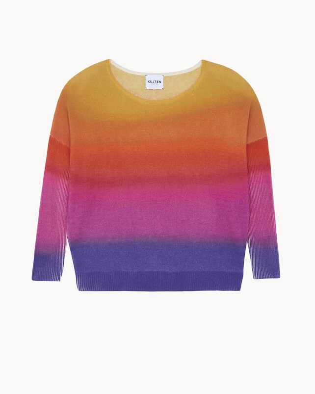 kujten Pull lua Pull Cachemire Col Évasé 2 fils