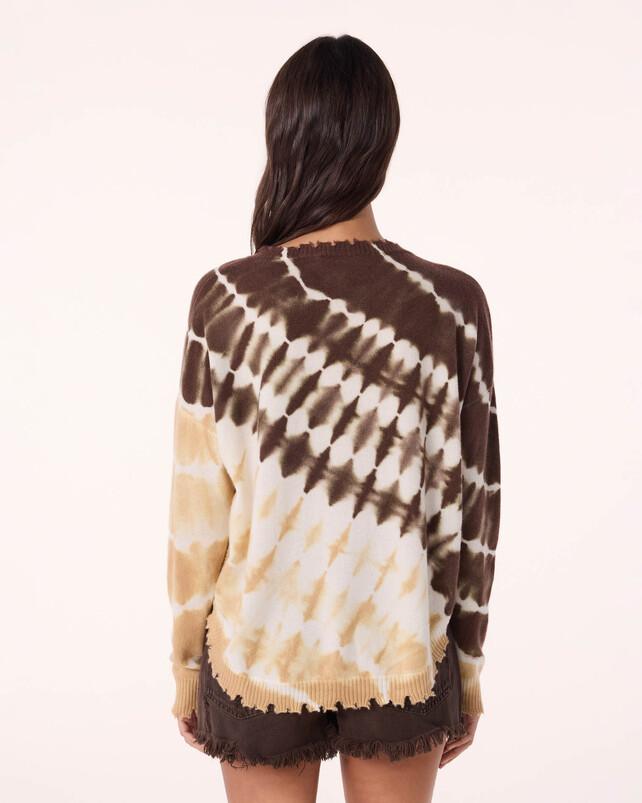 Kujten Pull Mela Stripe Dye Pull Cachemire Rayure